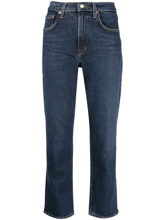 Kye Straight-Leg Cropped Jeans