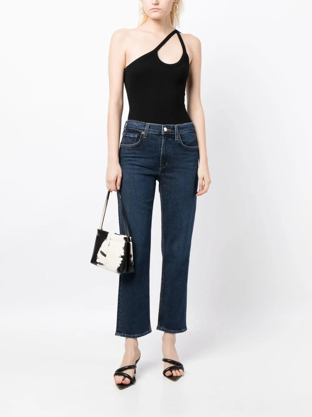 Kye Straight-Leg Cropped Jeans