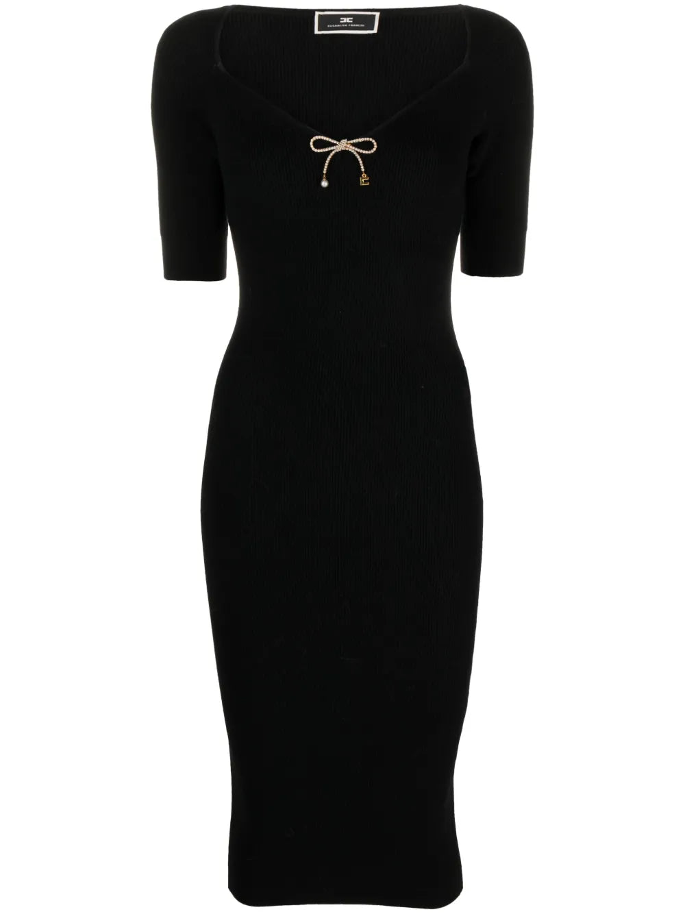 Wool-Blend Midi Dress