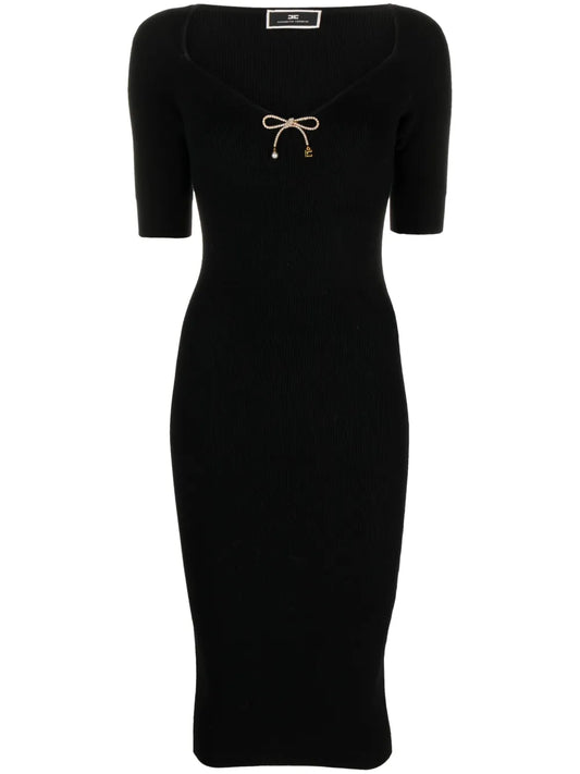 Wool-Blend Midi Dress