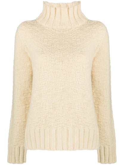 High-Neck Wool Jumper