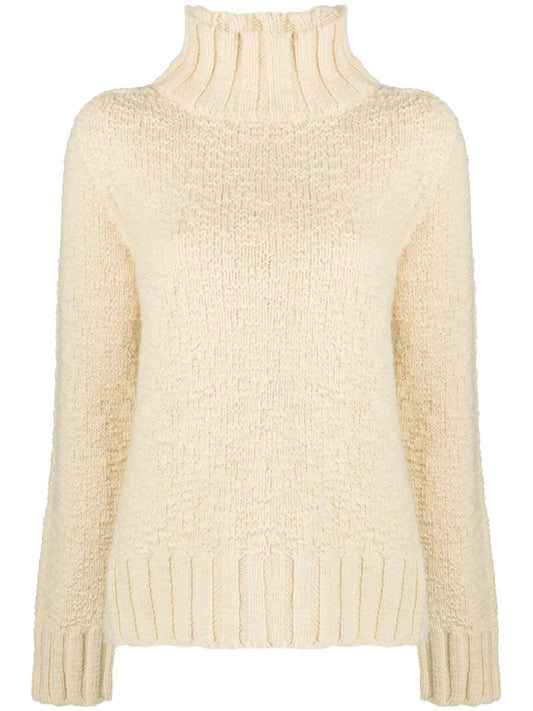 High-Neck Wool Jumper
