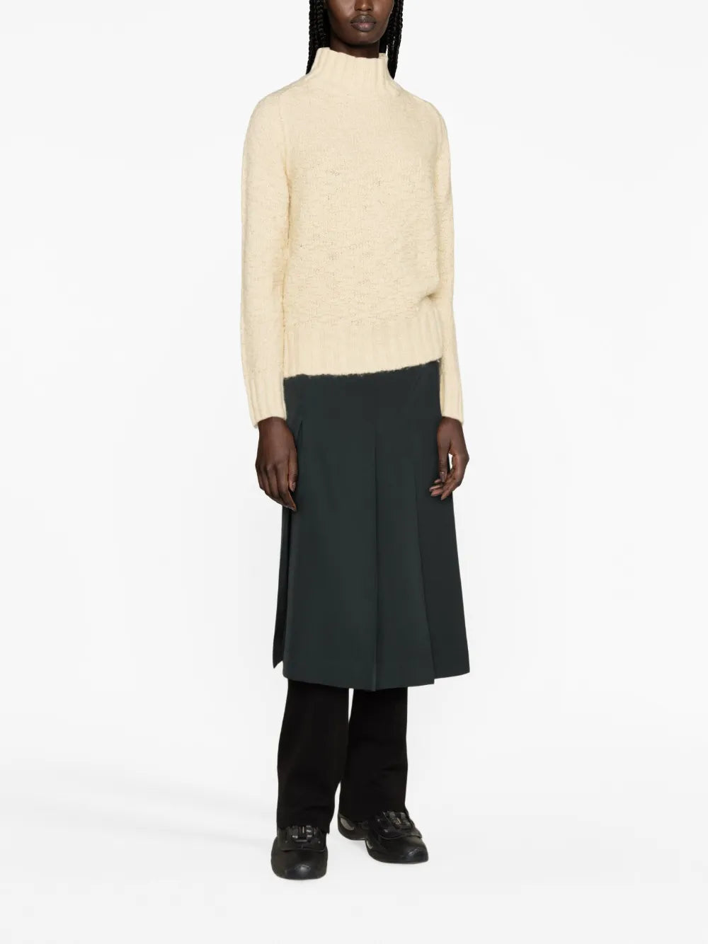 High-Neck Wool Jumper