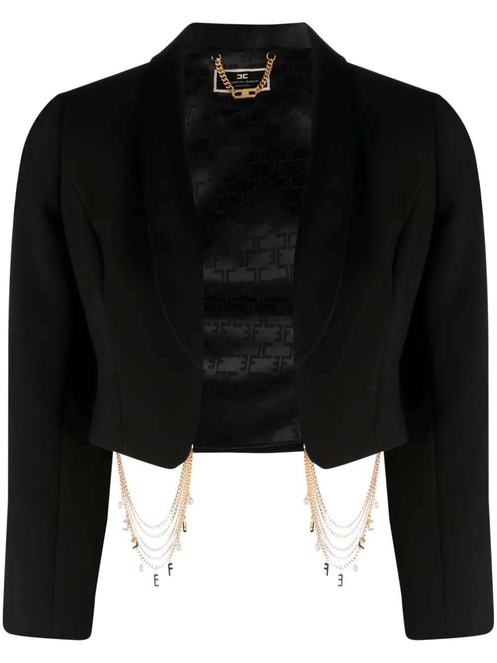 Chain-Link Cropped Blazer