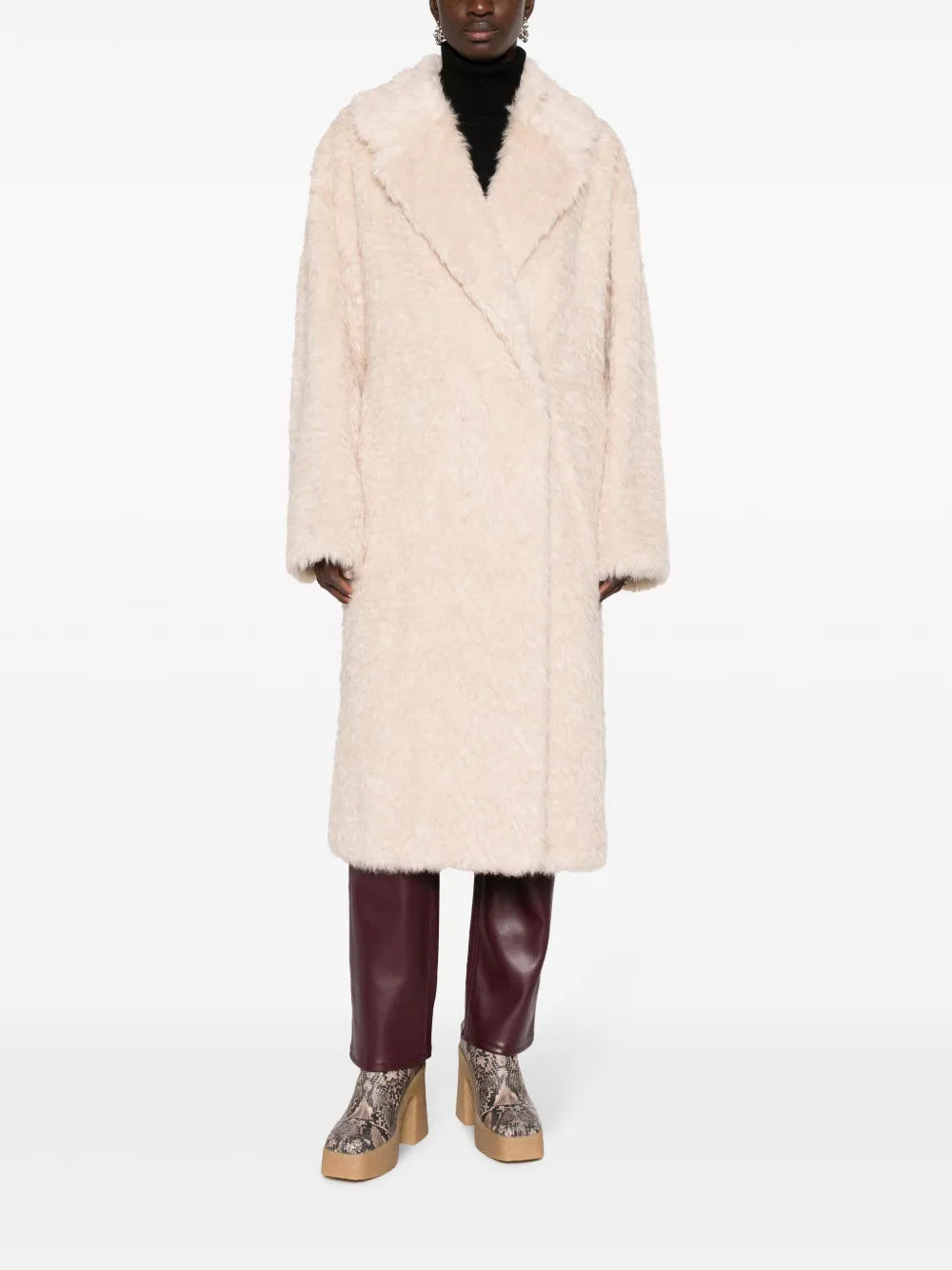 Long Faux-Fur Coat