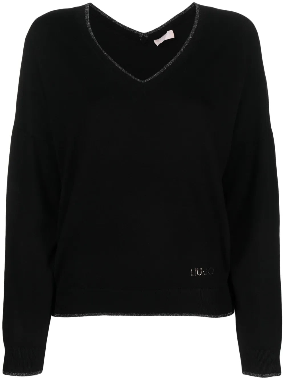 V-Neck Fine-Knit Jumper