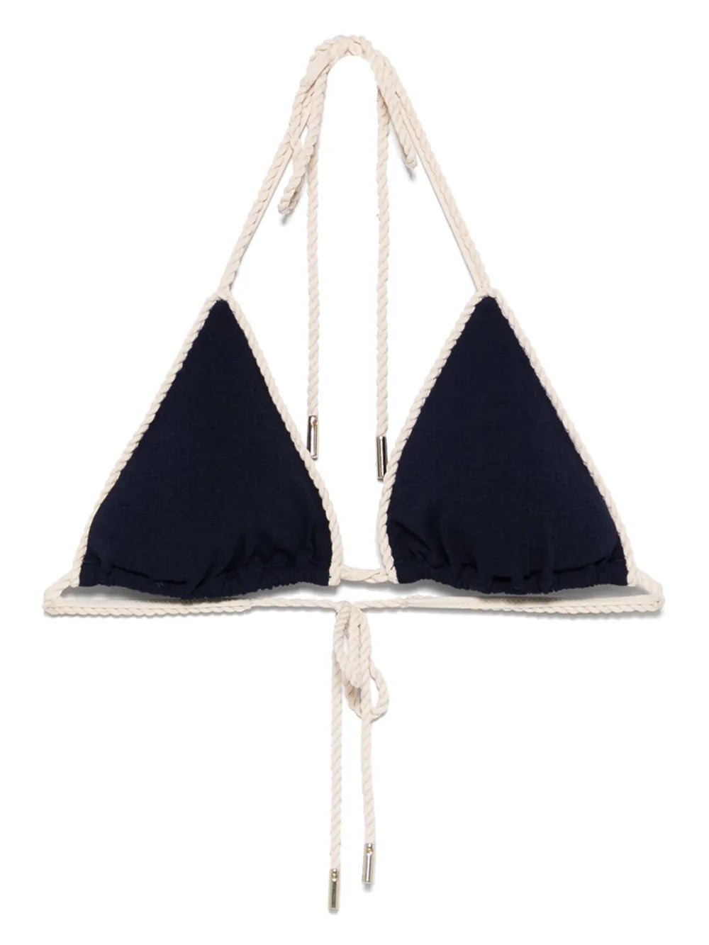 Monogram Triangle Bikini Top