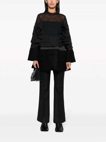 Layered-Effect Panelled Minidress