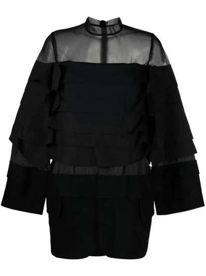 Layered-Effect Panelled Minidress