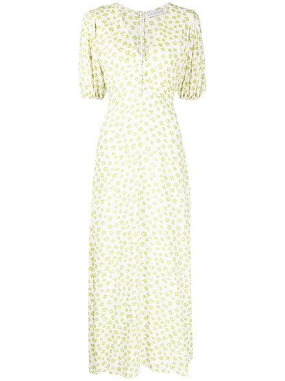 Rubinetti Floral-Print Midi Dress