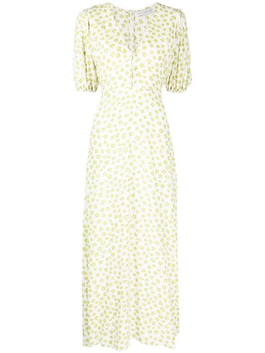 Rubinetti Floral-Print Midi Dress