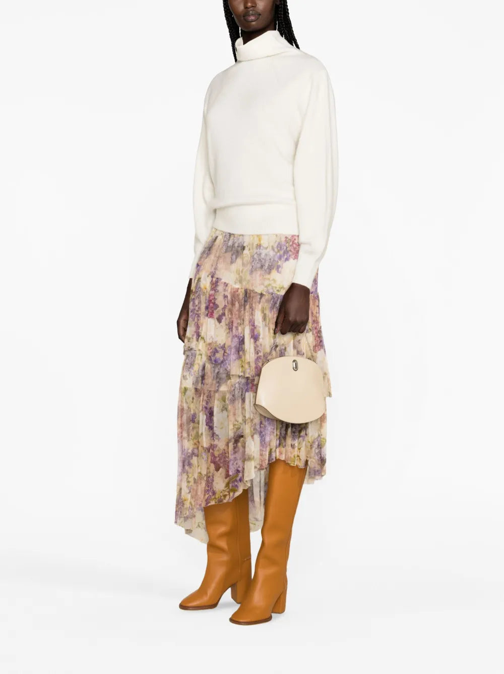 Lyrical Brushed Wool-Cashmere Jumper