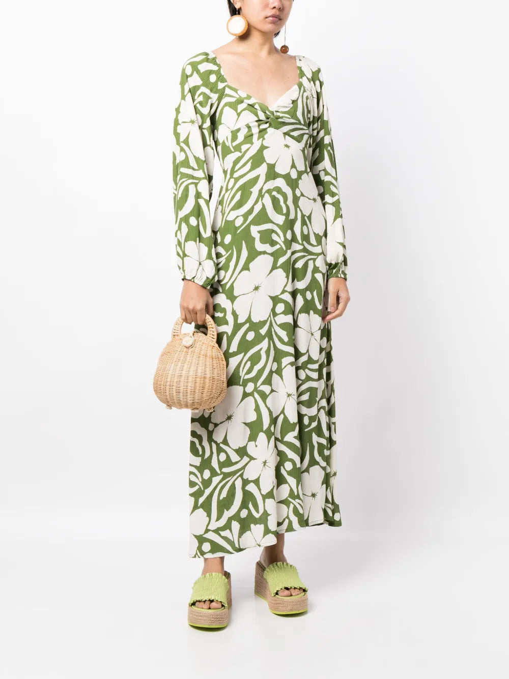 Ondina Floral-Print Midi Dress