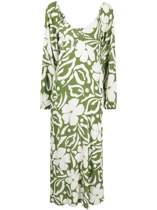 Ondina Floral-Print Midi Dress