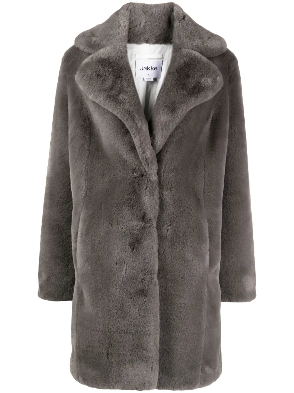 Heather Notched-Lapel Coat