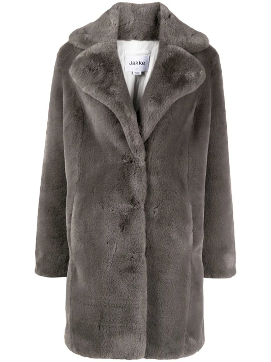 Heather Notched-Lapel Coat