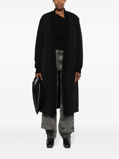 Rear-Slit Single-Breasted Padded Coat