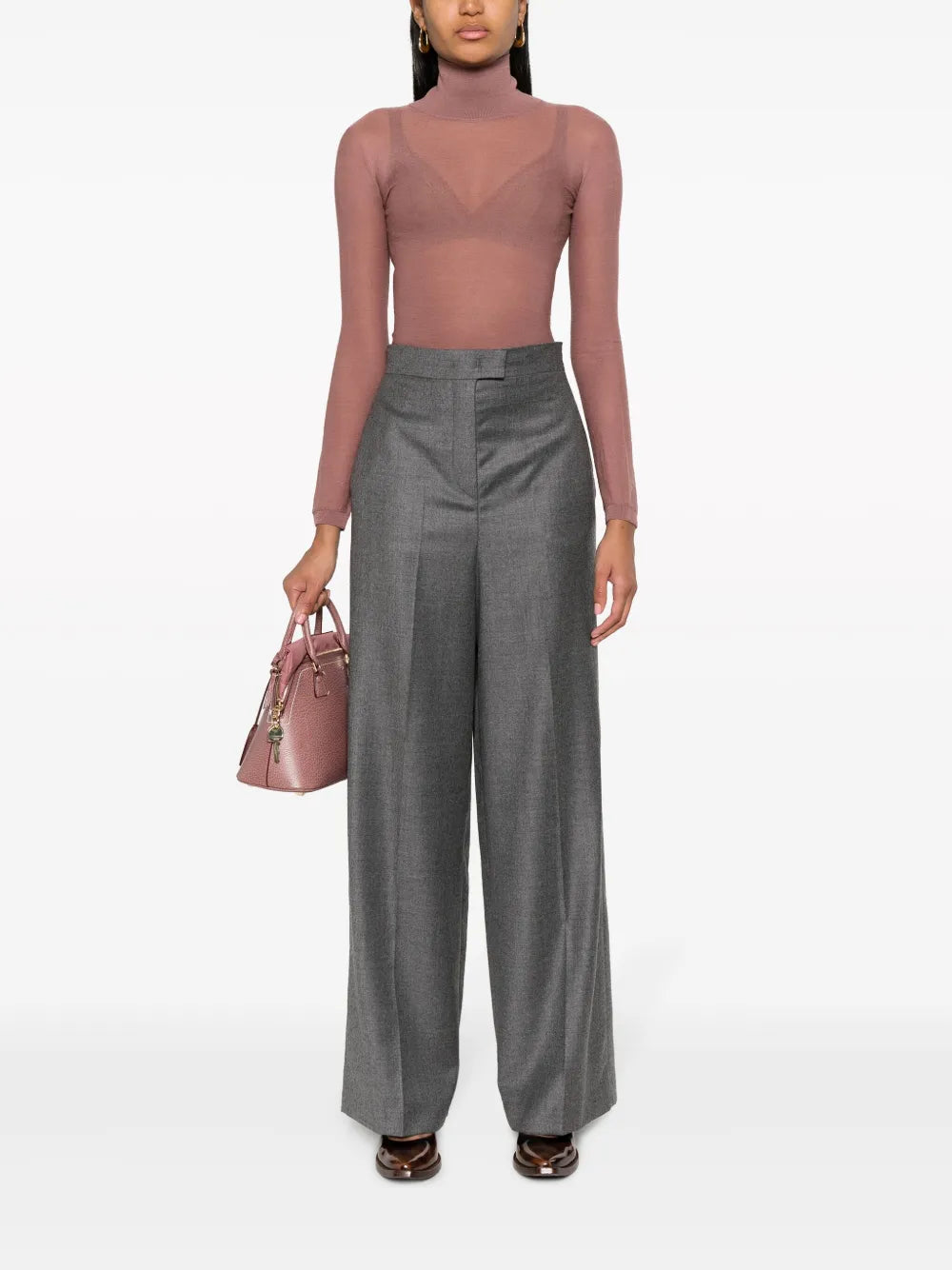 Palazzo Wool Trousers