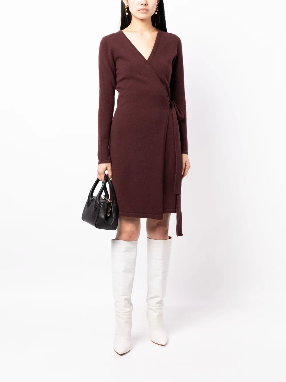 Linda Wrap V-Neck Minidress