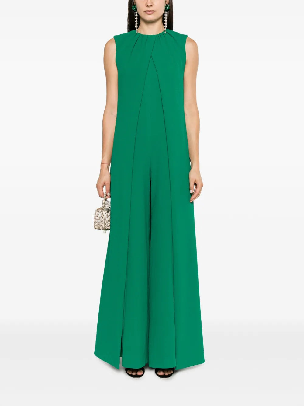 Aliza Layered Crepe Jumpsuit