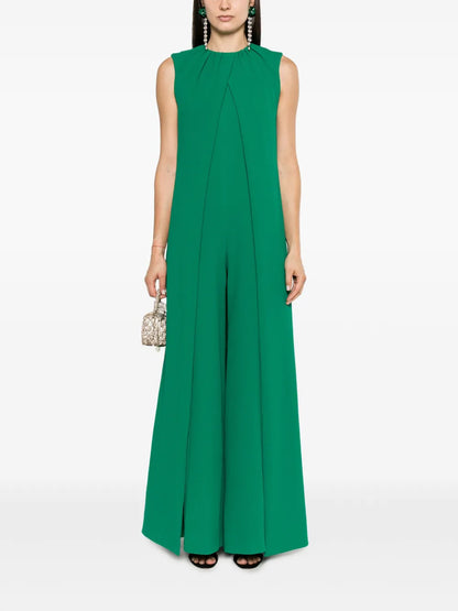 Aliza Layered Crepe Jumpsuit
