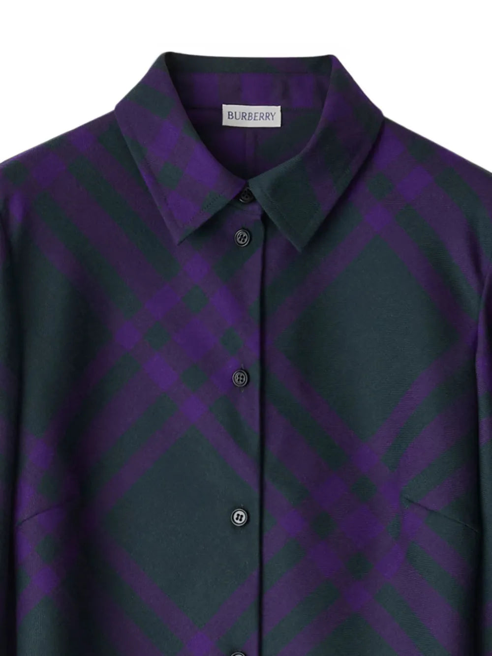 Checked Wool Shirtdress