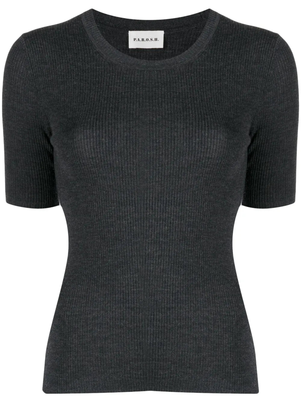 Ribbed-Knit Wool Top