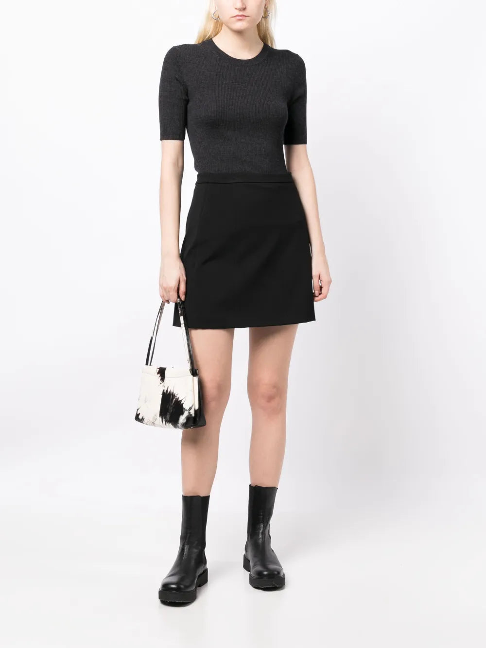 Ribbed-Knit Wool Top