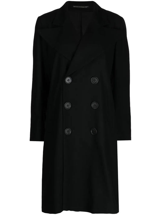 Wool Double-Breasted Coat