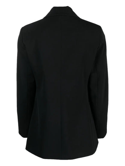 Double-Breasted Knitted Blazer