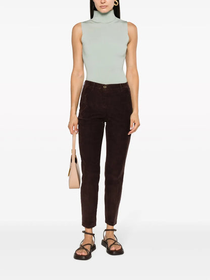 Corduroy Tapered-Leg Trousers