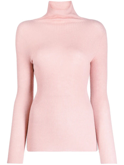 Roll-Neck Ribbed-Knit Jumper