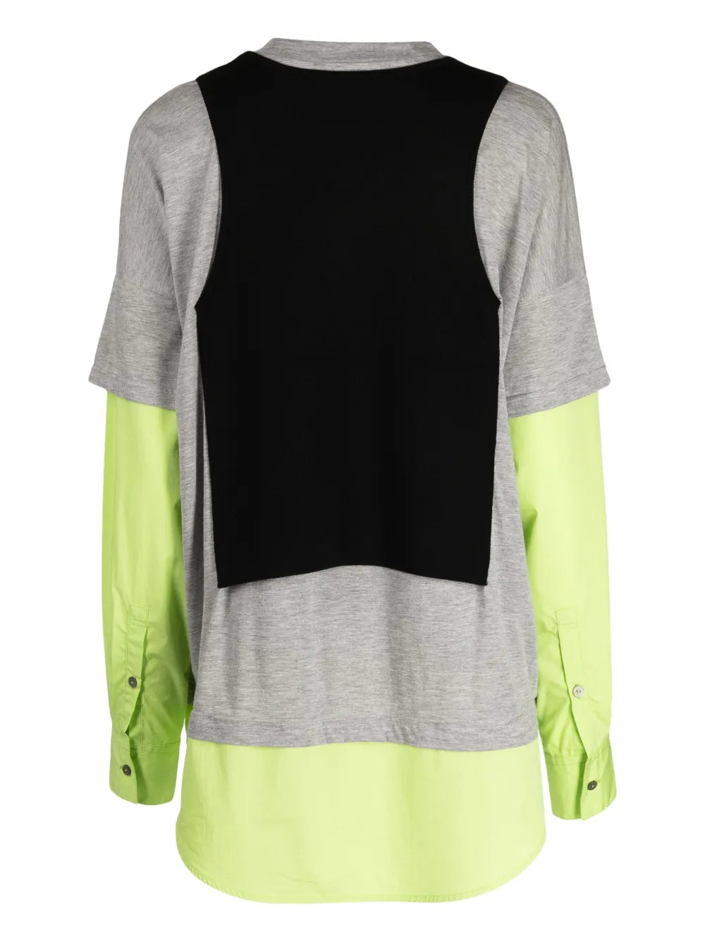 Patchwork Layered Blouse
