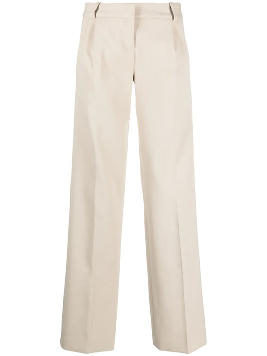 Straight-Leg Tailored Trousers
