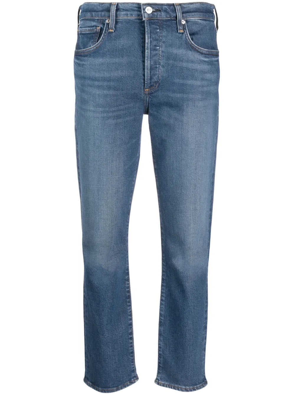 Slim-Cut Cropped-Leg Jeans