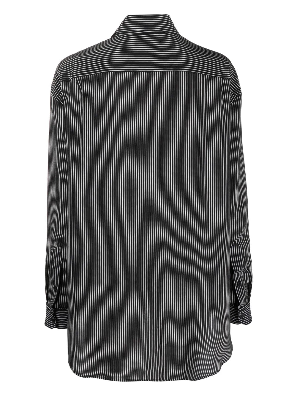 Stripe-Print Silk Shirt
