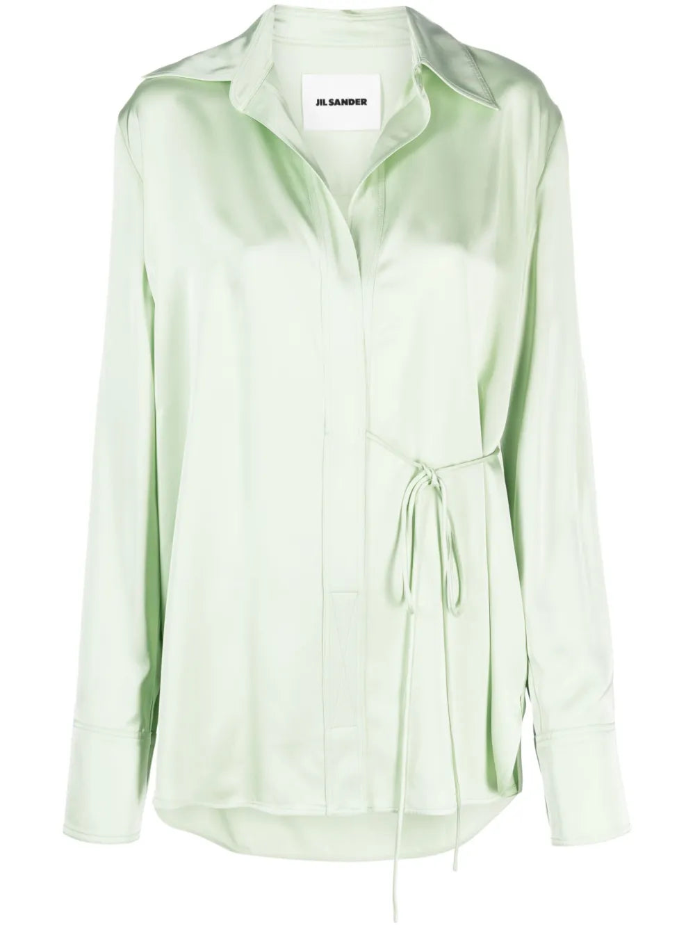 Wrap Satin Shirt