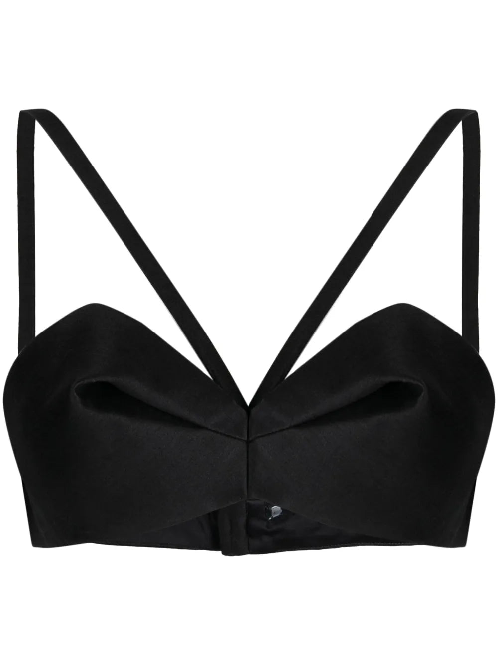 Gathered Bustier Crop Top