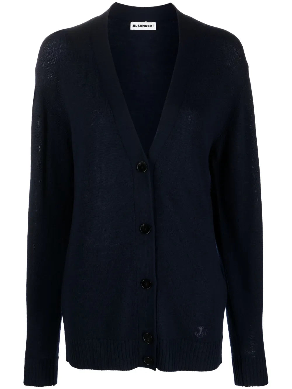 V-Neck Fine-Knit Cardigan