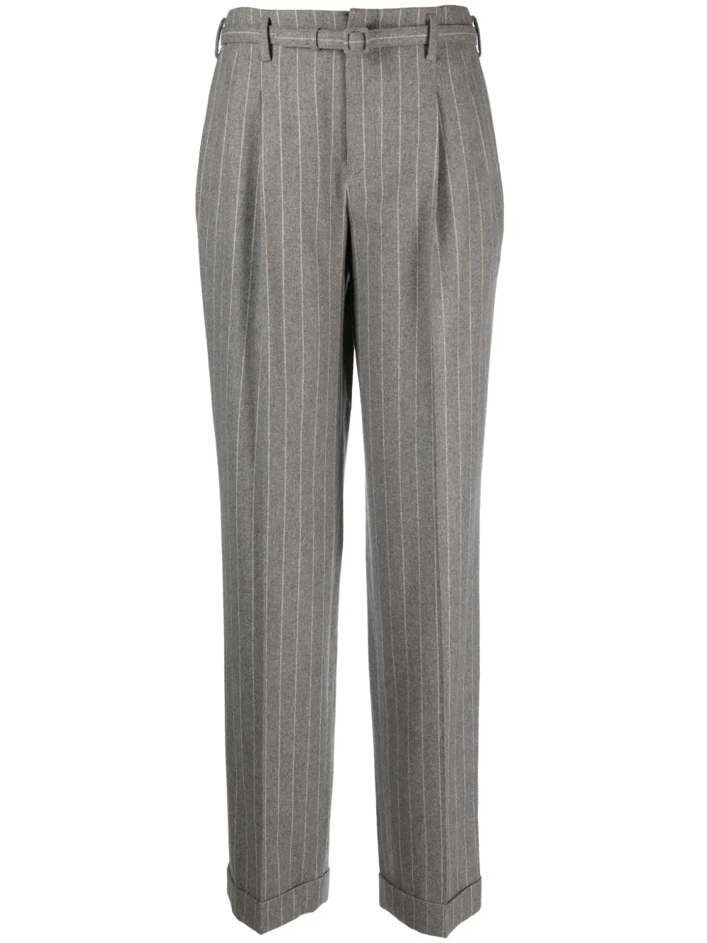 Striped Tailored Wool Trousers
