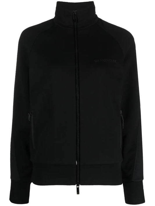 Logo-Embroidered High-Neck Jacket