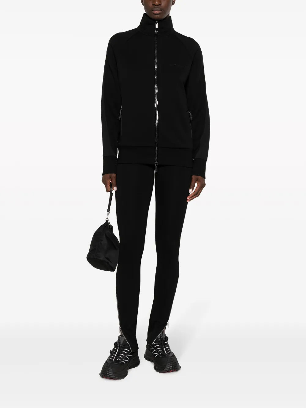 Logo-Embroidered High-Neck Jacket
