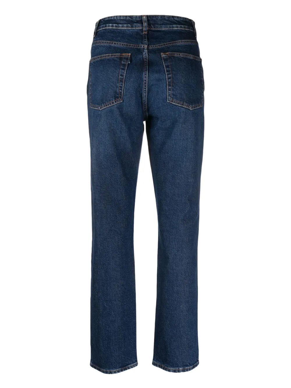 Claudia Mid-Rise Straight-Leg Jeans