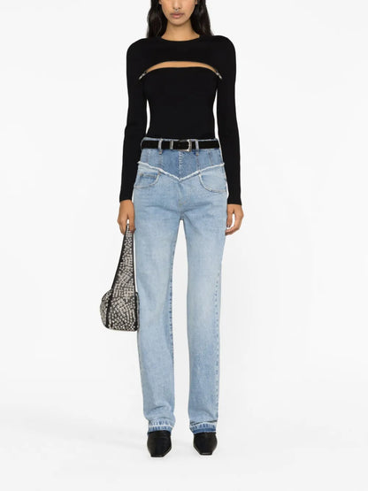 Noemie Straight-Leg Jeans