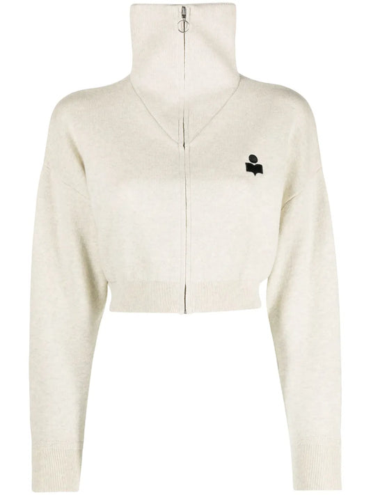 Oxane Logo-Embroidered Cardigan