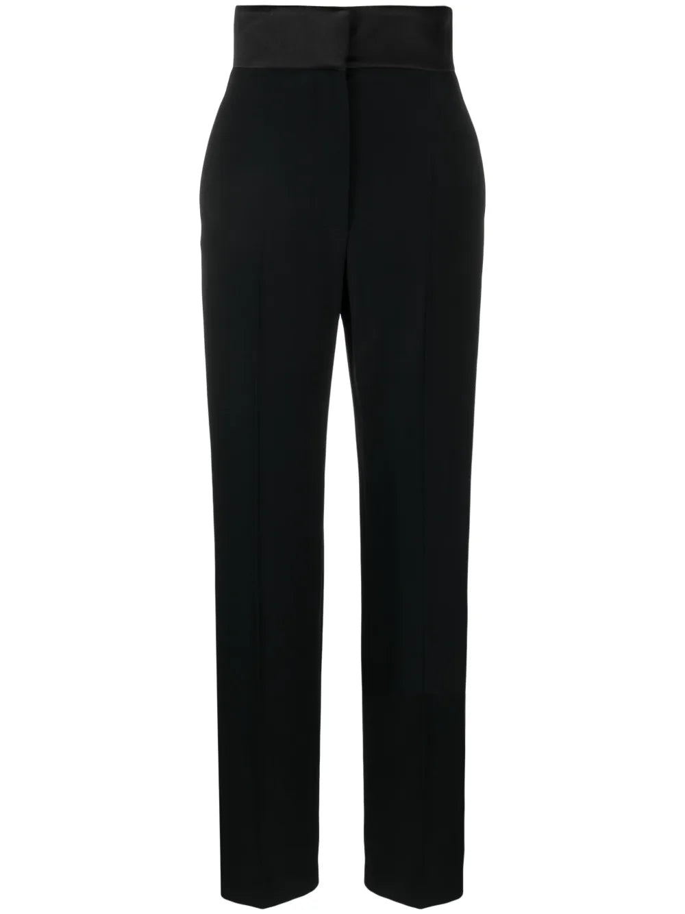 Satin-Trim Cotton Trousers