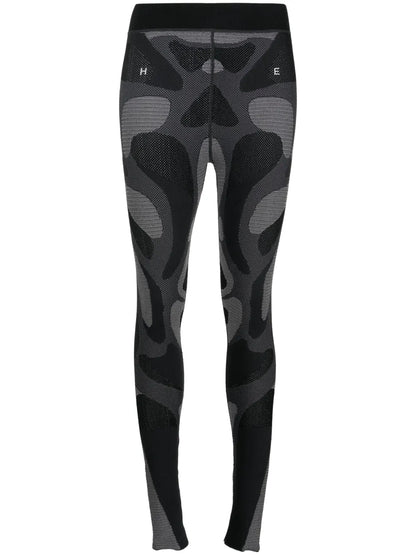 Mid-Rise Contrasting Waistband Legging