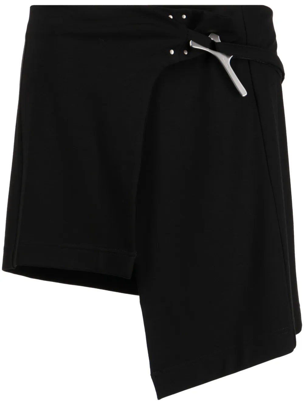 Asymmetric Wrap Miniskirt