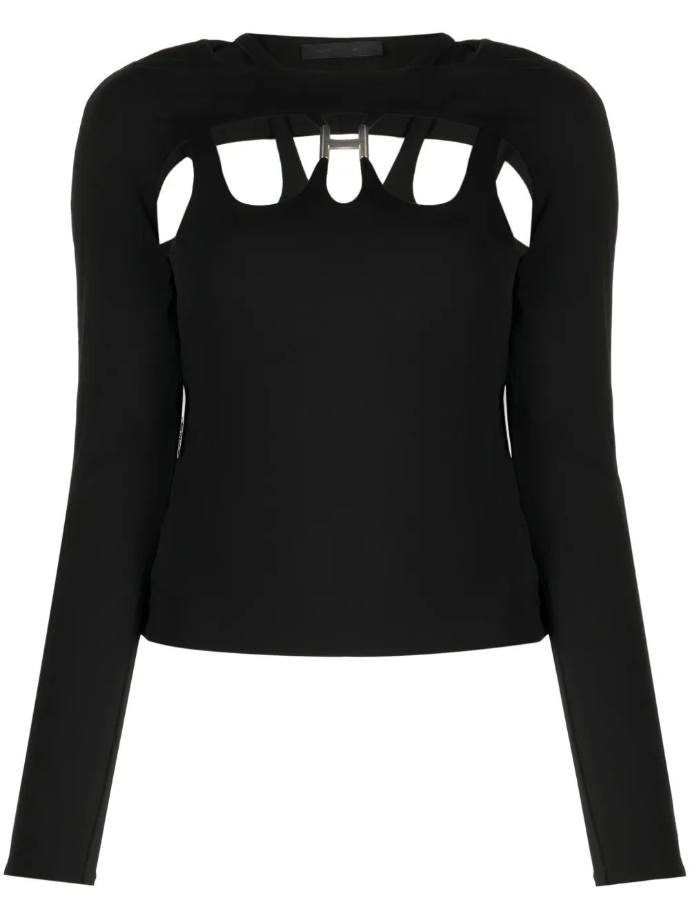 Cut-Out Long-Sleeve Top