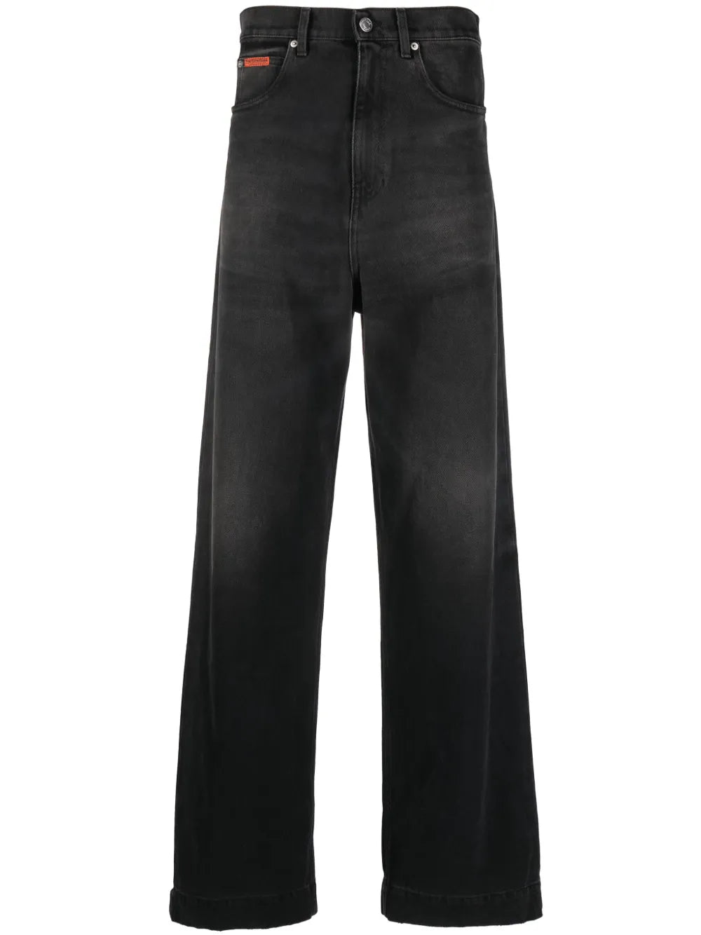 Logo-Patch Wide-Leg Jeans